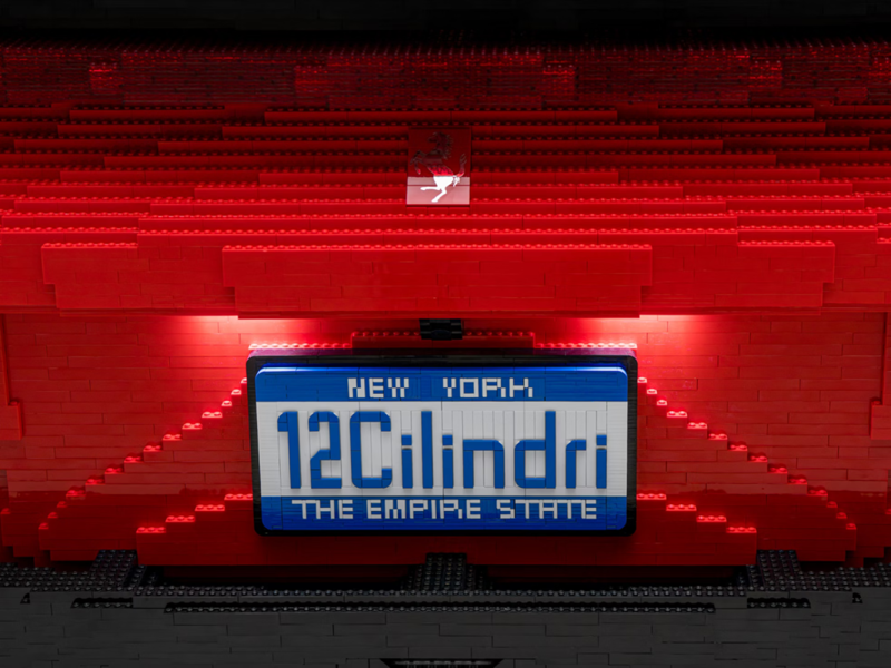 You can sit inside this Ferrari made entirely of Lego