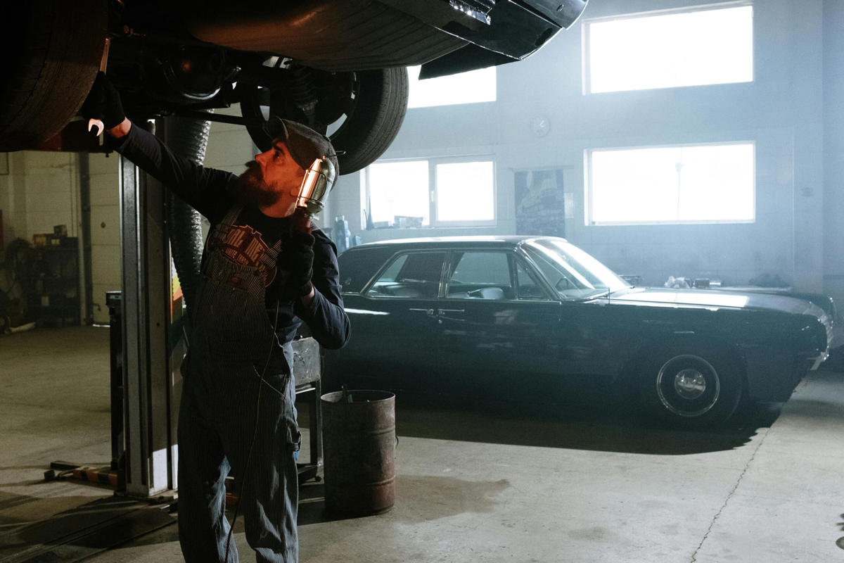 I brought my car in for a fluid leak, but the mechanic said it was just residue from a past service
