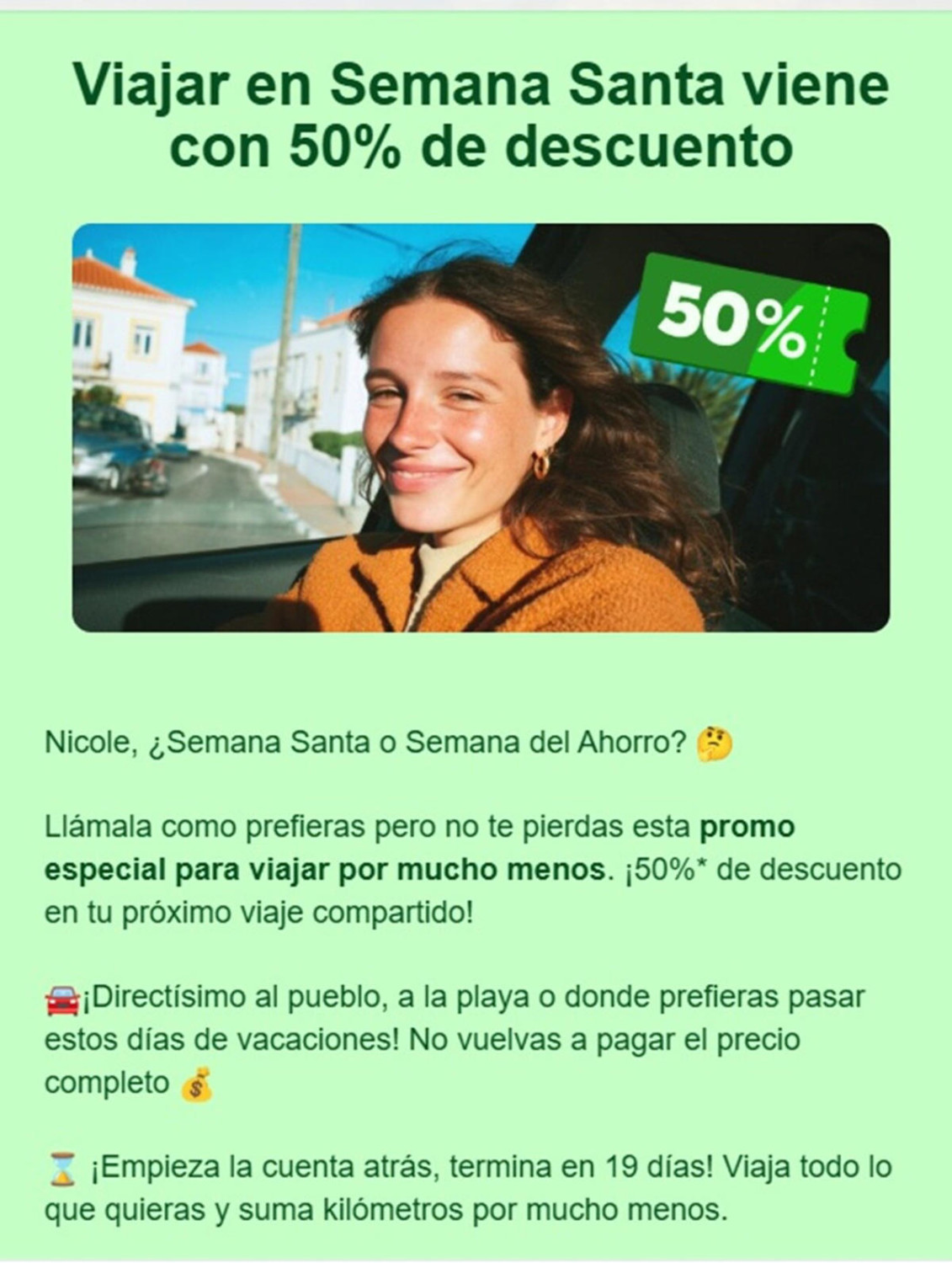 El truco para viajar en coche esta Semana Santa y ahorrar hasta un 50%: me llegó por correo y no lo creí, pero era verdad