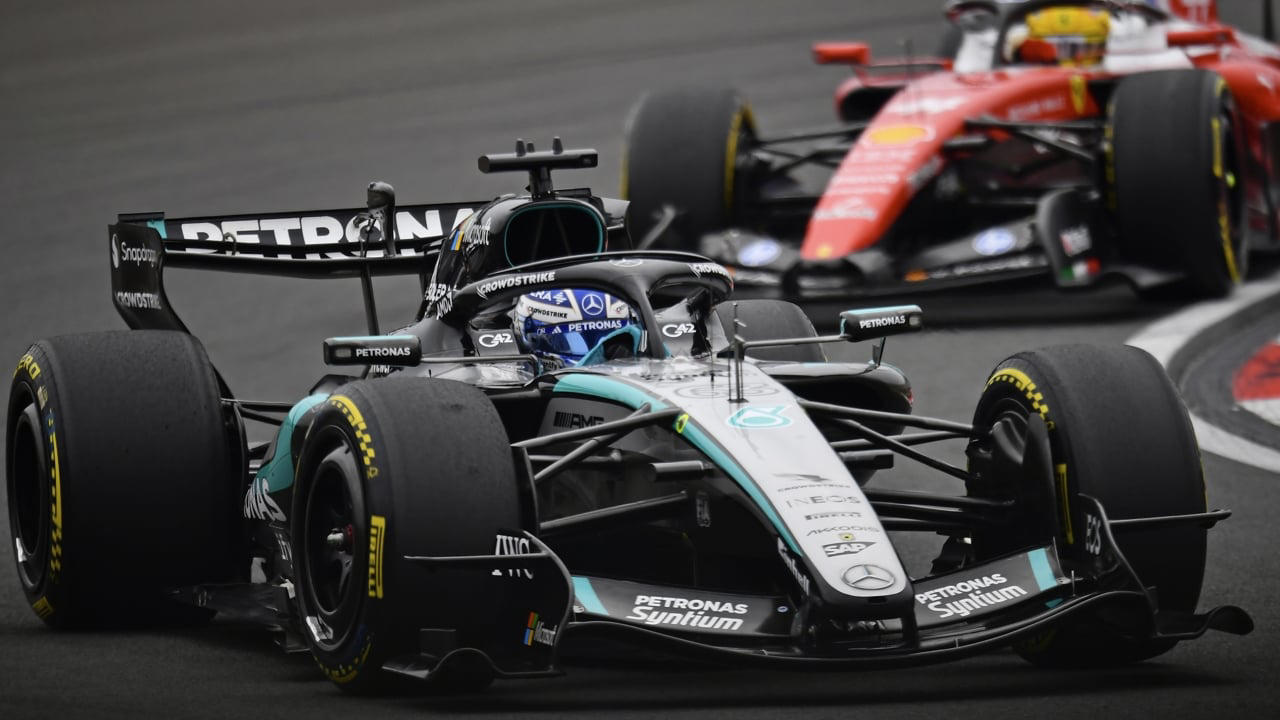 Mercedes, Mercedes empieza el viernes con doblete pese a conservar, con Russell primero