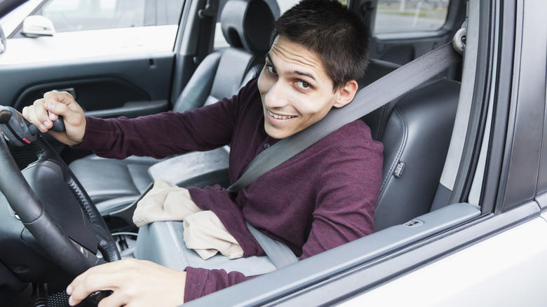 Why do people put knobs on steering wheels?