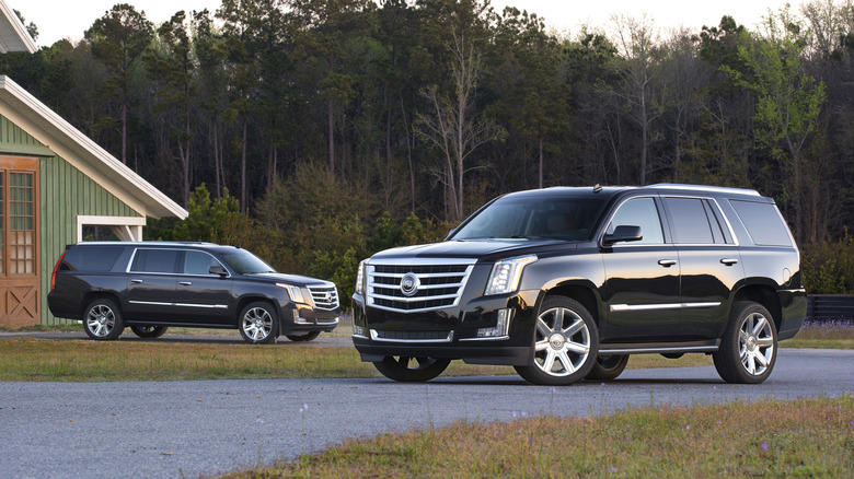 What does ESV stand for on the Cadillac Escalade?