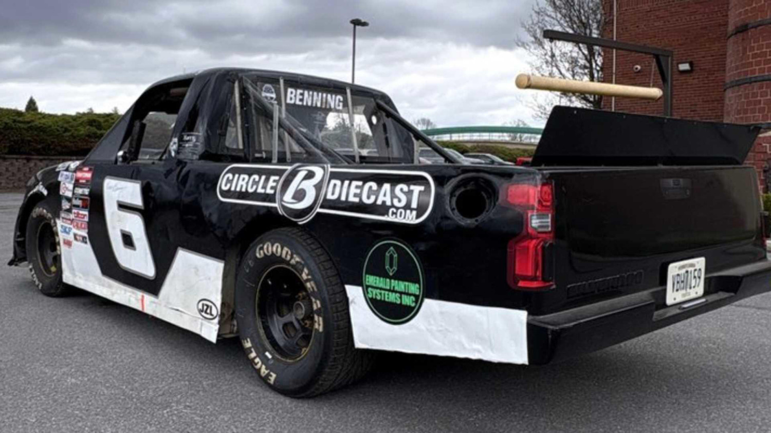 Man arrested after trying to pass off NASCAR race truck as street-legal Chevy S10