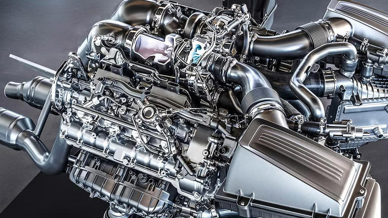 The hot vee engine layout revolutionized turbocharging, and this was the first carmaker to use one