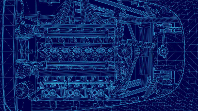 Here's what happens when you blueprint an engine