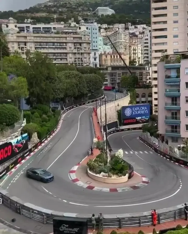 Formula Drift champion James Deane casually drifts Mustang through infamous Monaco hairpin like it's nothing