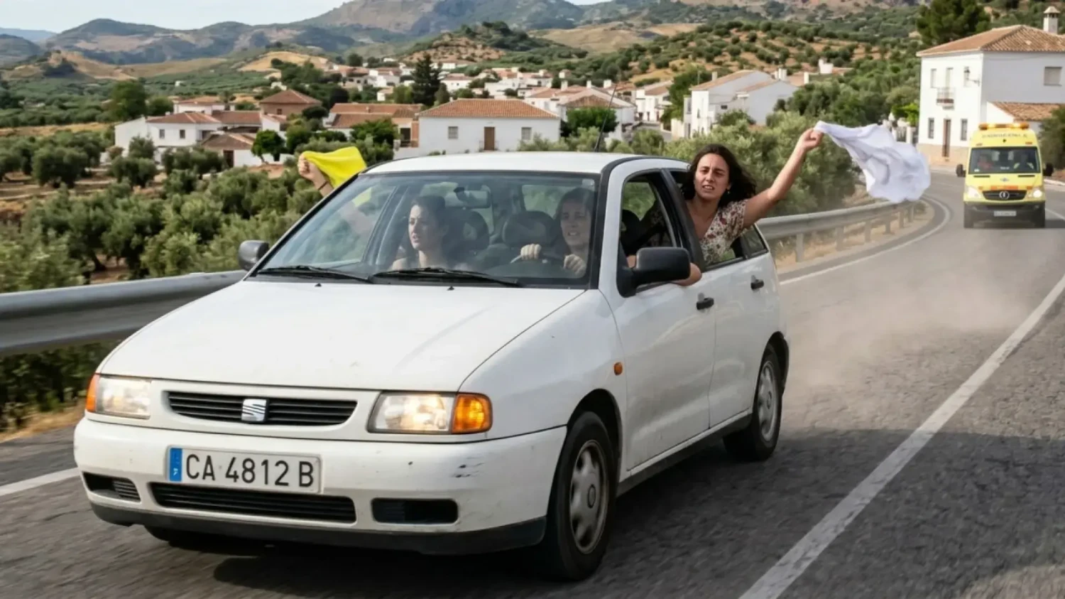 Qué significa sacar un pañuelo blanco por la ventanilla del coche a la vez que se toca repetidamente el claxon