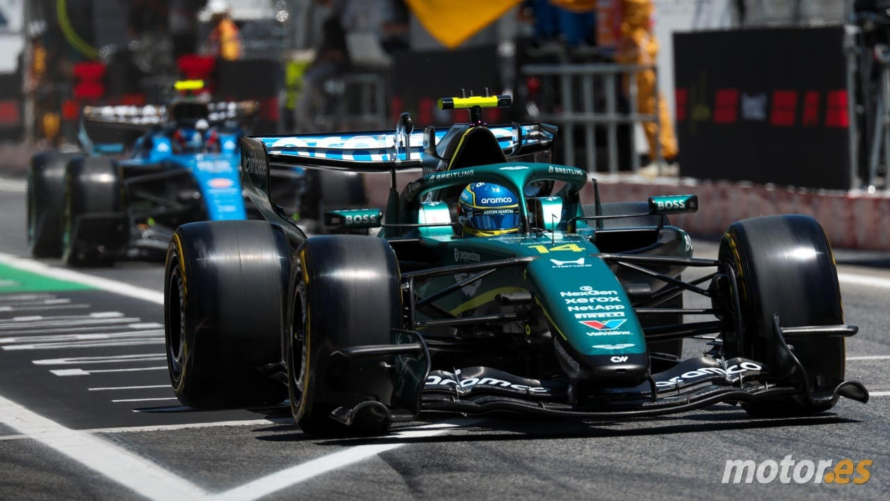 Aston Martin, Alonso se hunde en casa; el Aston Martin pierde la vida en cada sector y no tiene arreglo