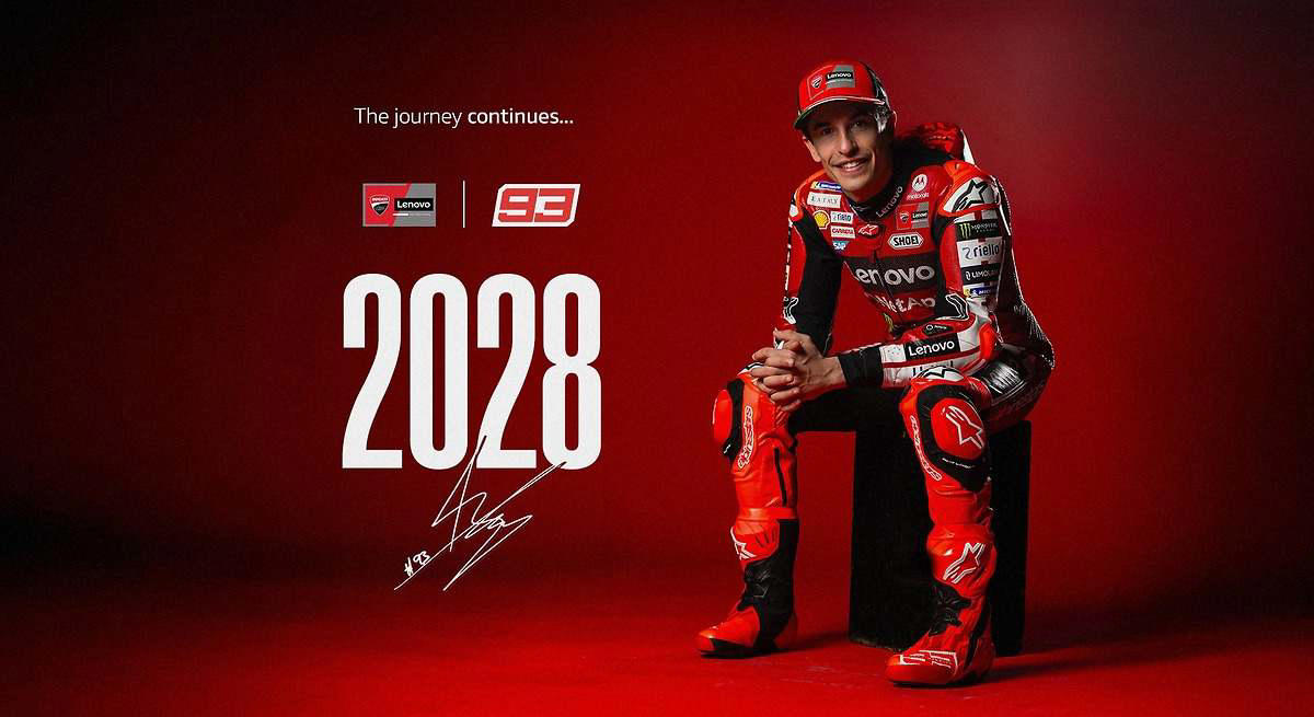 ¡E Rosso! Marc Márquez renueva con Ducati y seguirá hasta 2028 en el equipo oficial