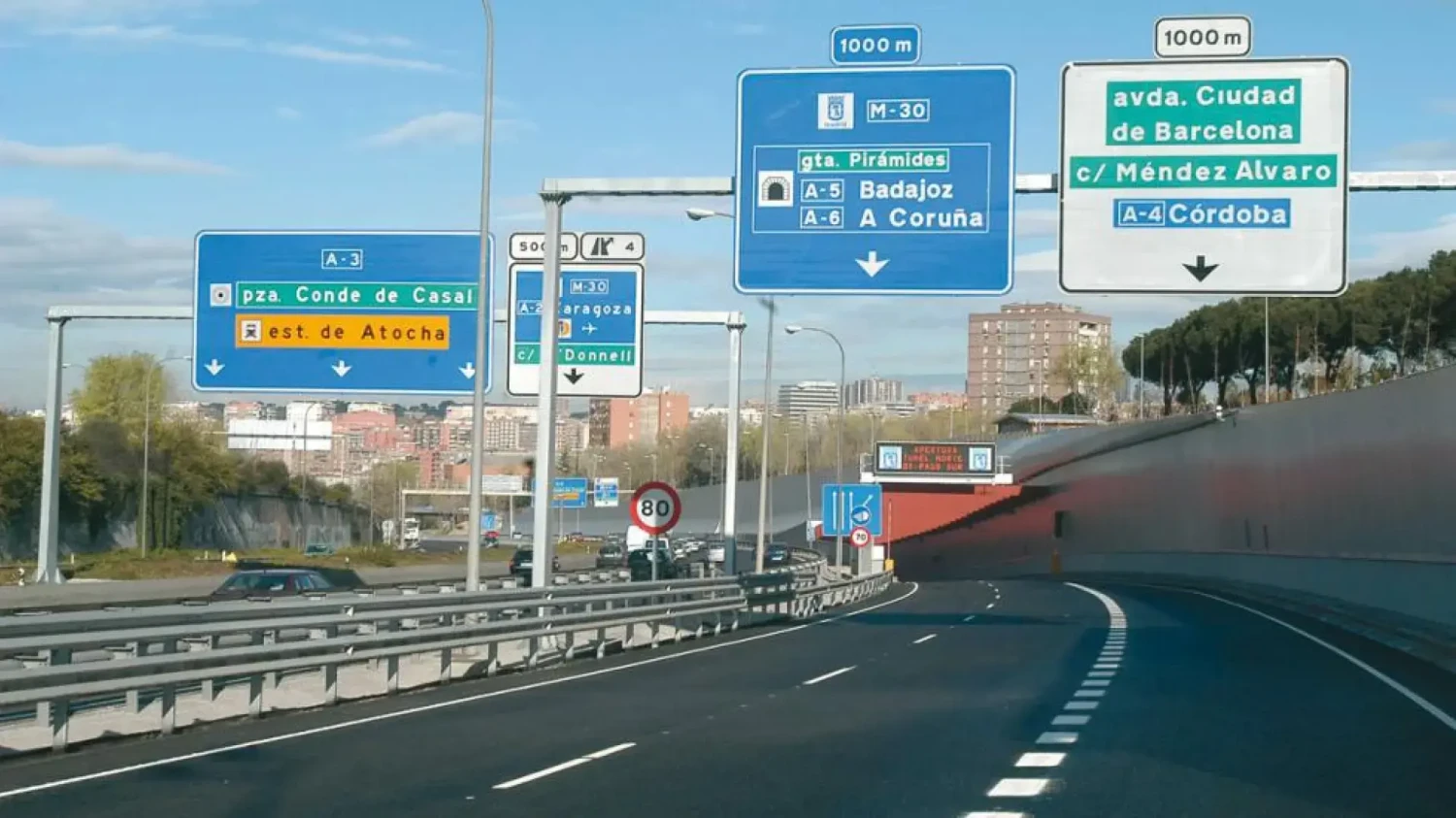 Comienzan los cortes de la M-30 por las obras del metro de Conde de Casal: fechas, horarios y tramos