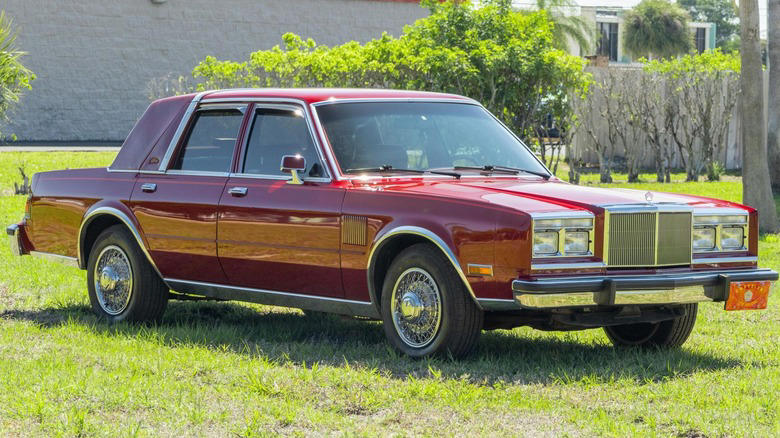 This 33,000-mile 1987 Chrysler Fifth Avenue is a beautiful barrage of burgundy malaise-era brilliance
