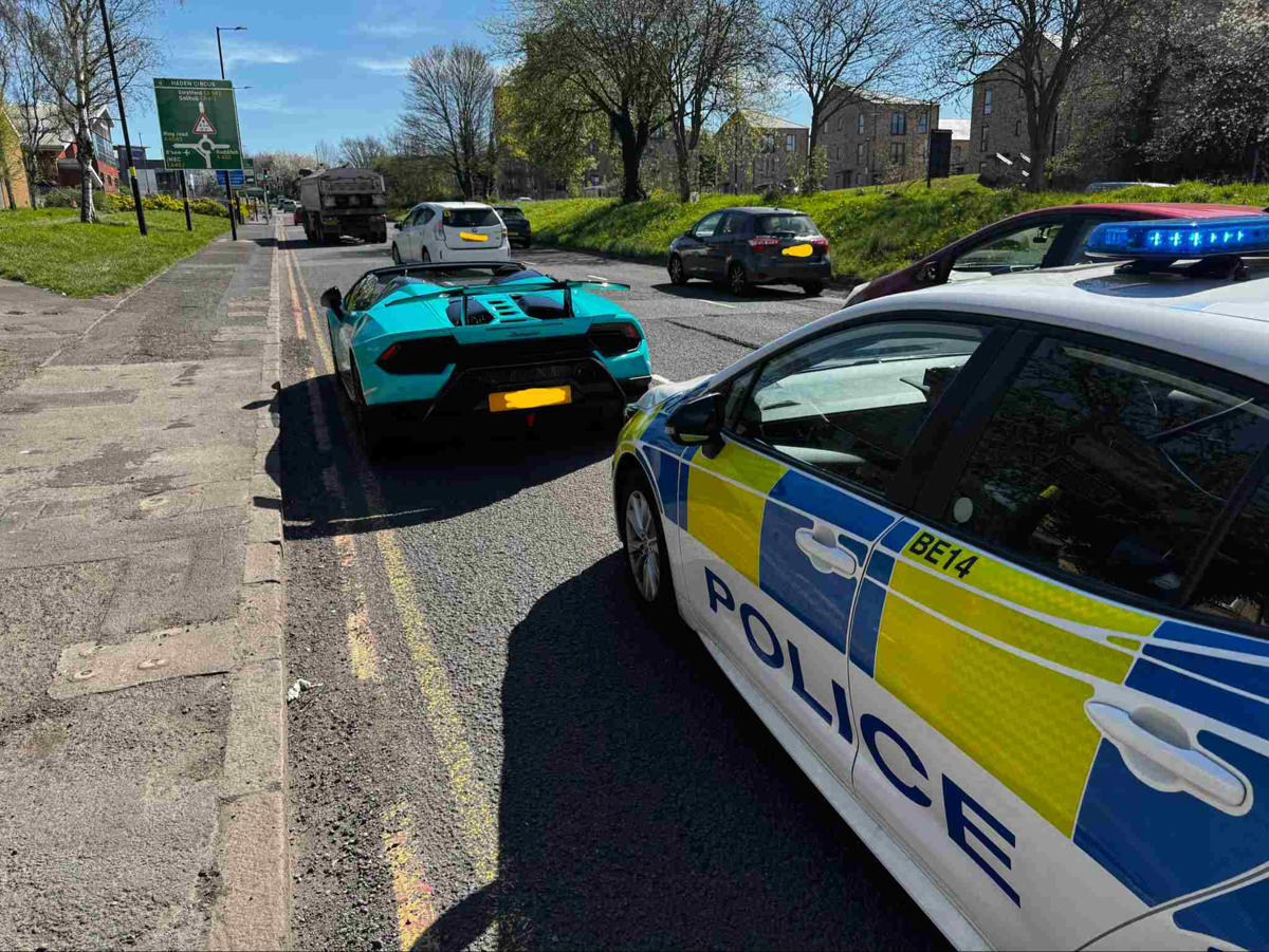 Lamborghini, Este Lamborghini iba a ser una de las grandes sorpresas de una boda, pero la policía decidió lo contrario