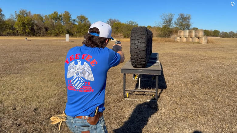 This test shows how bullet resistant tires can be