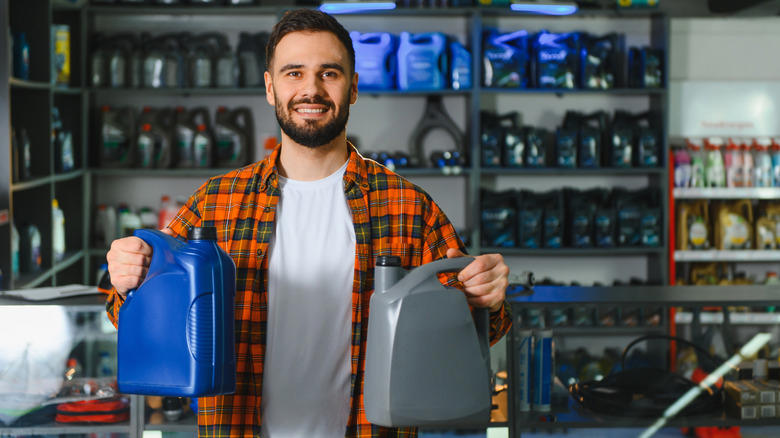 Providing your own oil for an oil change can save money, but don't just turn up with a bottle