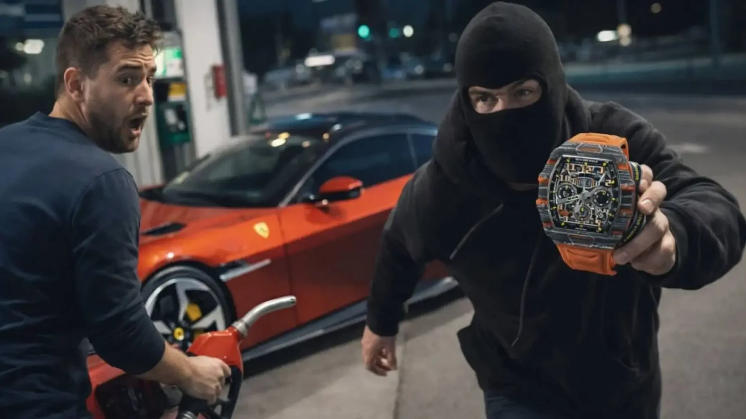 Le roban un reloj Richard Mille valorado en 700.000 €, mientras repostaba su Ferrari en una gasolinera de Málaga