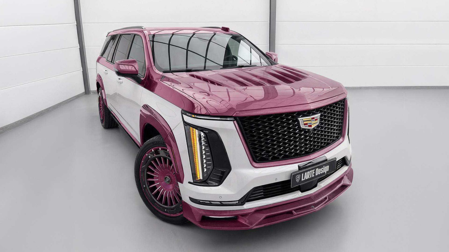 Larte Design creates pink carbon fiber for custom Cadillac Escalade