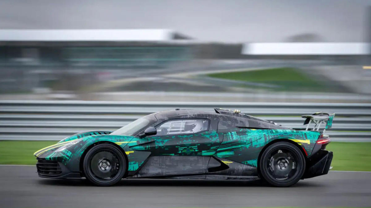 The Aston Martin Valhalla can reverse at 87 mph