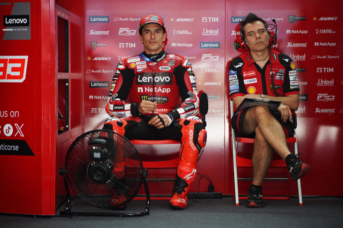 Las dificultades de Ducati vienen del físico de Márquez