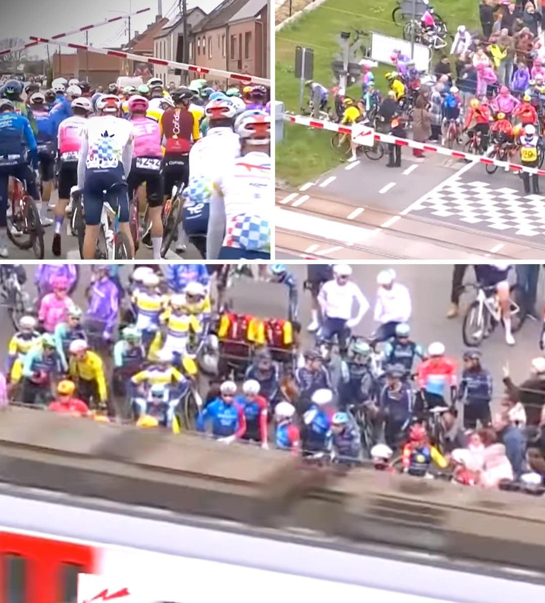 La polémica del paso a nivel en Flandes: ¿debió estar descalificado Pogacar?