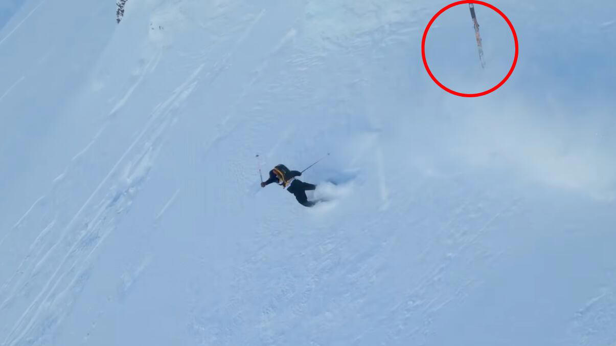 Abel Moga vuelve a colarse en el Top10 de caídas más bestias del Freeride World Tour
