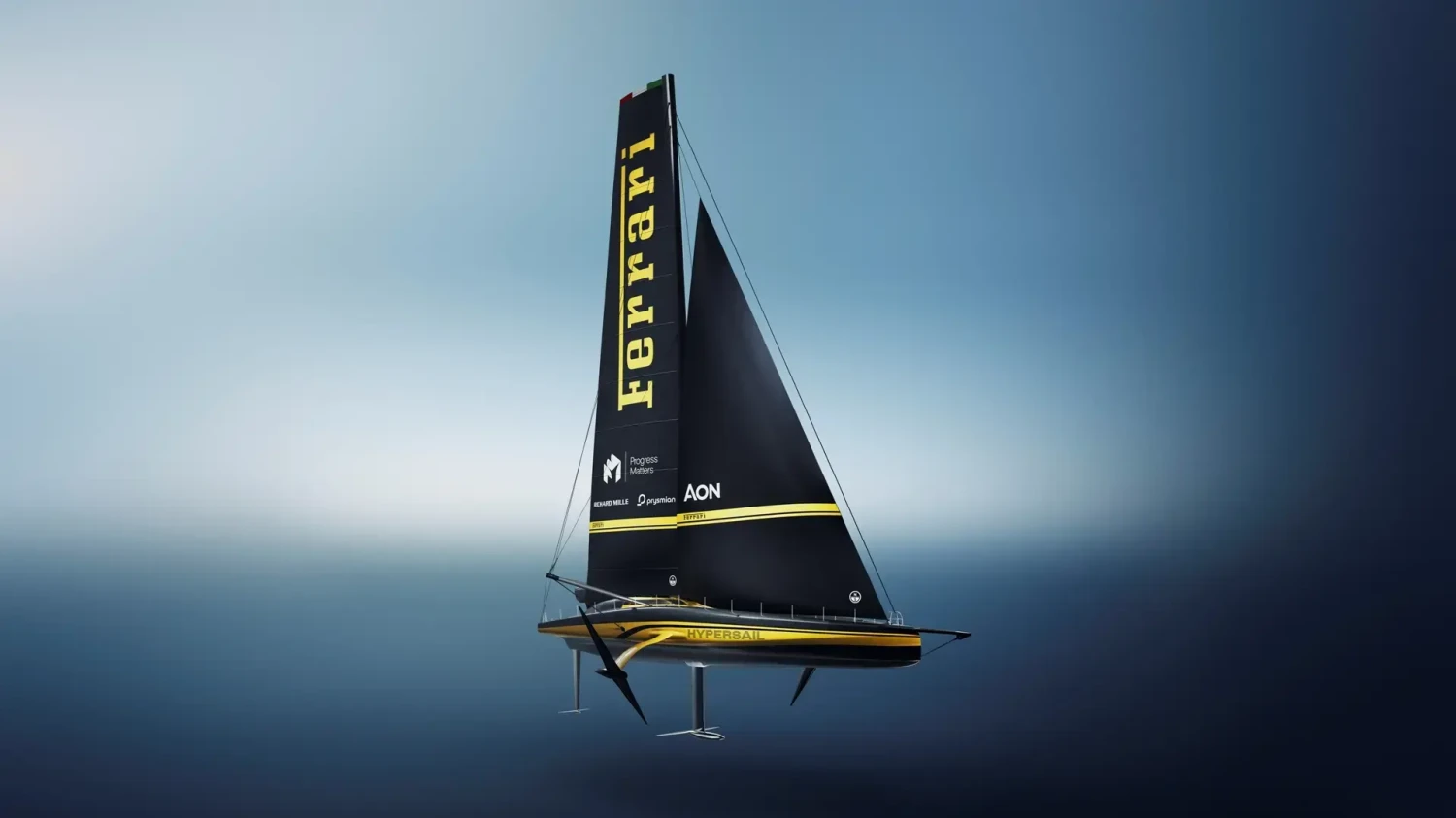 Ferrari, Ferrari no solo produce superdeportivos de ensueño, también ha creado el Ferrari Hypersail, un monocasco para volar sobre el agua