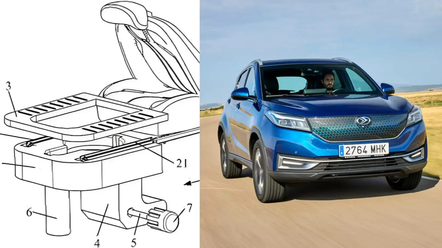 Una marca china que probablemente conozcas porque está en España ha patentado su primer retrete para coche
