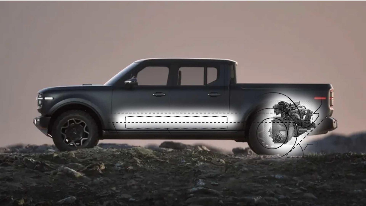 This is our first real look at Scout's rear-mount range-extender engine