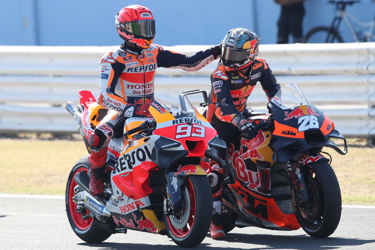 Dani Pedrosa: “Es normal que Márquez se proteja”