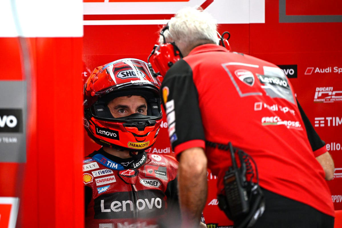 Claudio Domenicali, sobre el futuro de Marc Márquez en Ducati junto a Pecco Bagnaia: "Tiene que..."