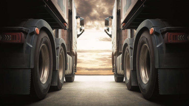 How are semi truck tires different from regular tires?