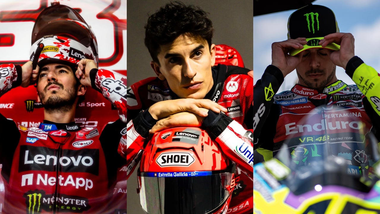 Bagnaia y Di Giannantonio señalan a Márquez: "El desarrollo de la Ducati ha ido en su dirección"