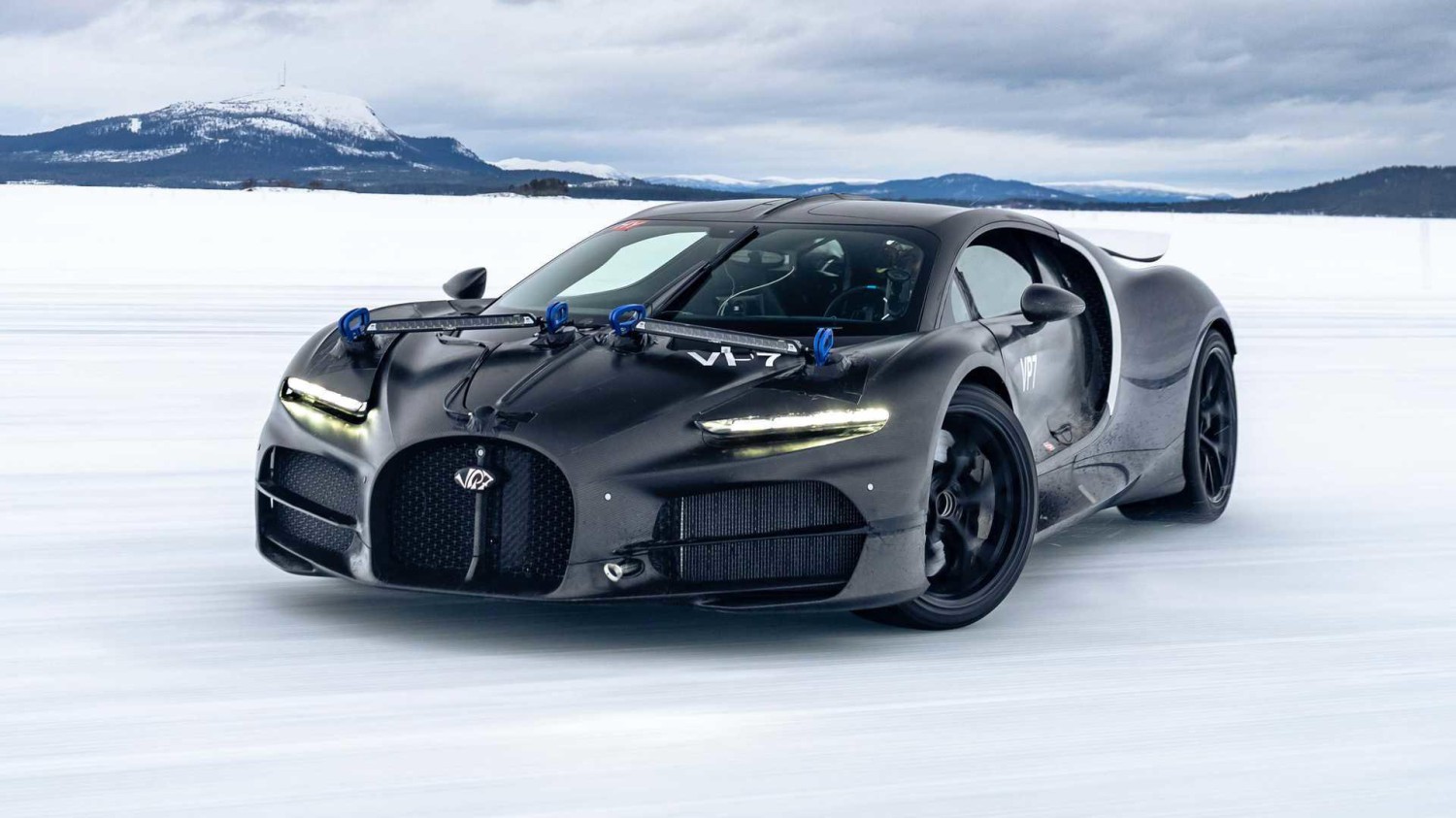 Bugatti 'testing' the Tourbillon in Sweden looks like the best possible snow day