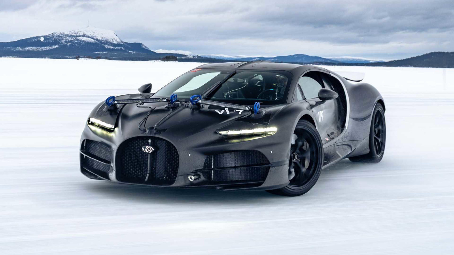 Bugatti 'testing' the Tourbillon in Sweden looks like the best possible snow day