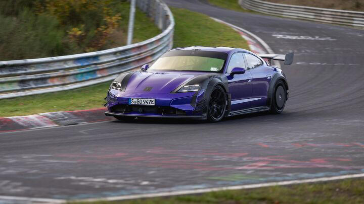 Manthey-spec Porsche Taycan Turbo GT just flipped China the bird