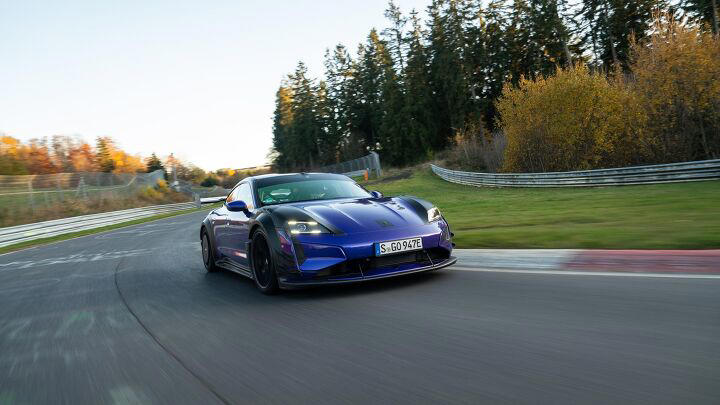 Manthey-spec Porsche Taycan Turbo GT just flipped China the bird