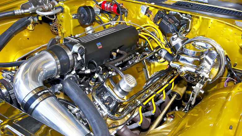 How much HP does a 383 stroker engine have &amp; is it more than a stock 454?