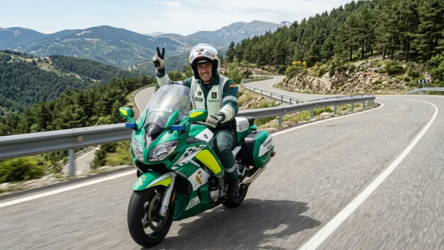 Qué pasa si haces 'uves y ráfagas' a un guardia civil en moto: un agente lo desvela