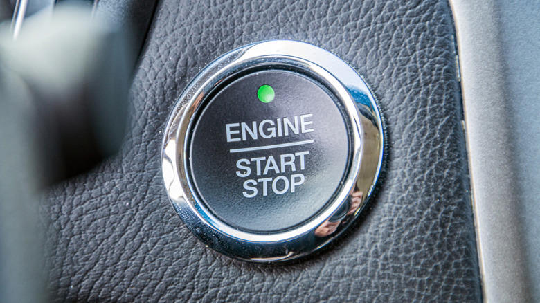 What happens if you hit a car's power button while driving at speed?