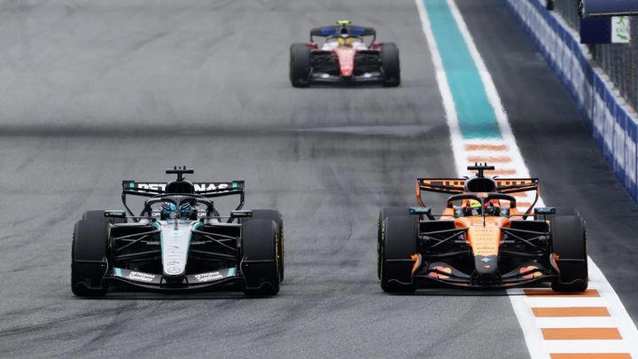 Antonelli y Norris protagonistas en la mejor carrera que Miami ha dado a la Fórmula 1, Sainz rescata un 9º para Williams y Alonso 15º