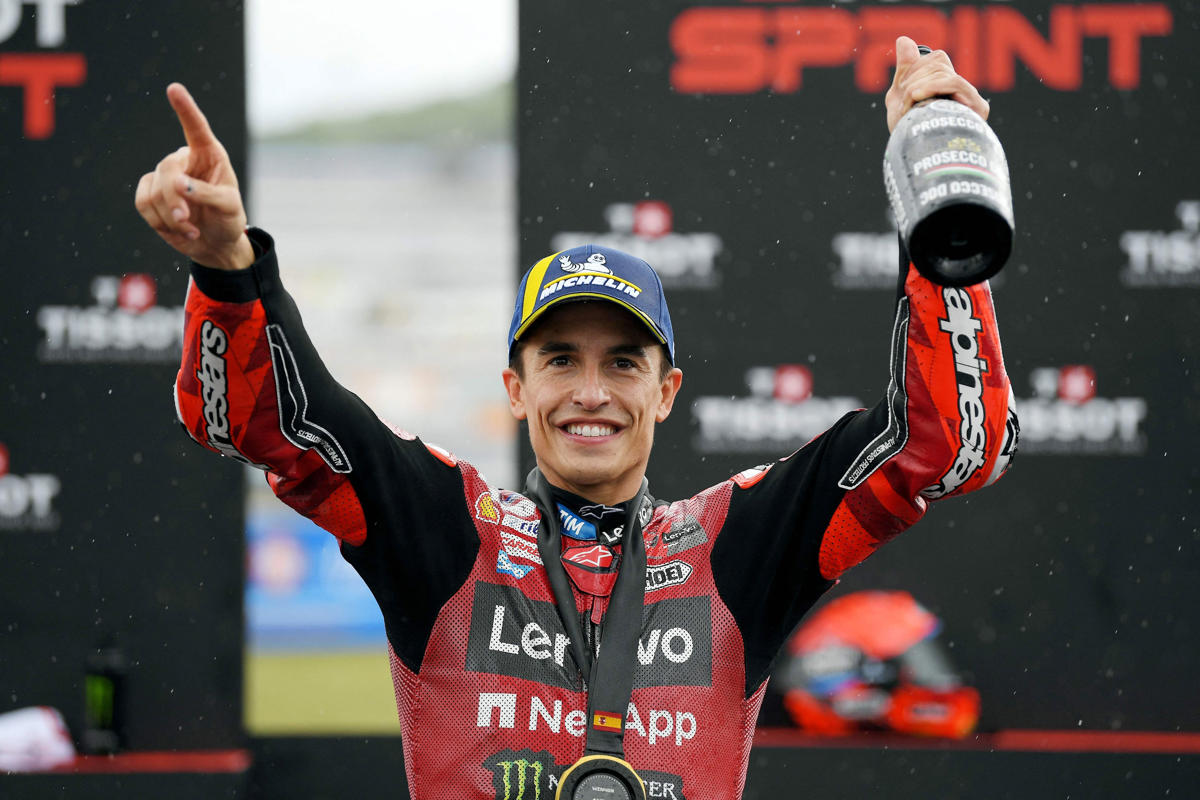 Riesgo de lluvia en Le Mans a beneficio de Márquez