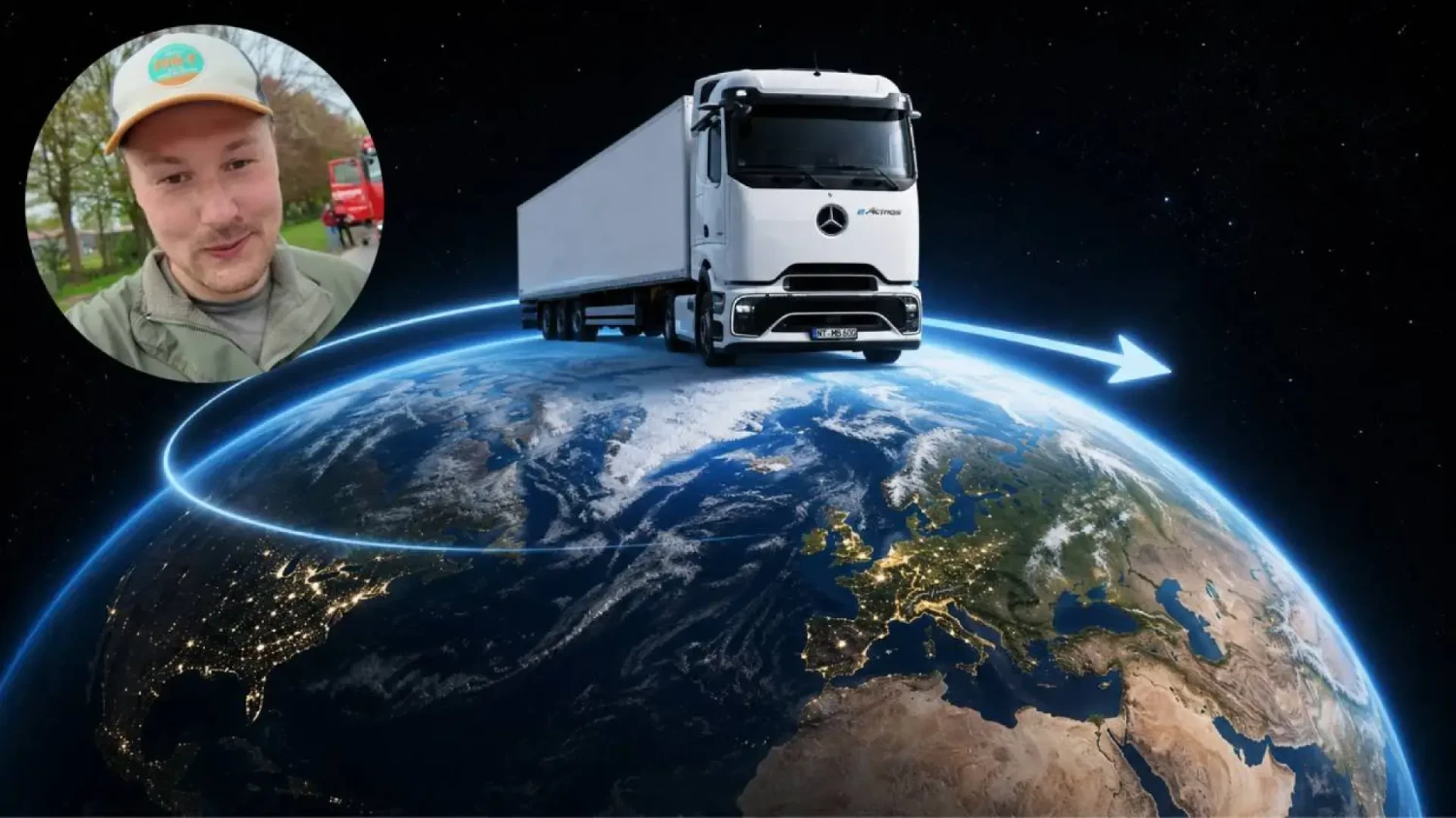 ¿Un camión eléctrico y una vuelta al mundo? Tobias Wagner, Elektrotrucker, se ha planteado el reto de conseguirlo