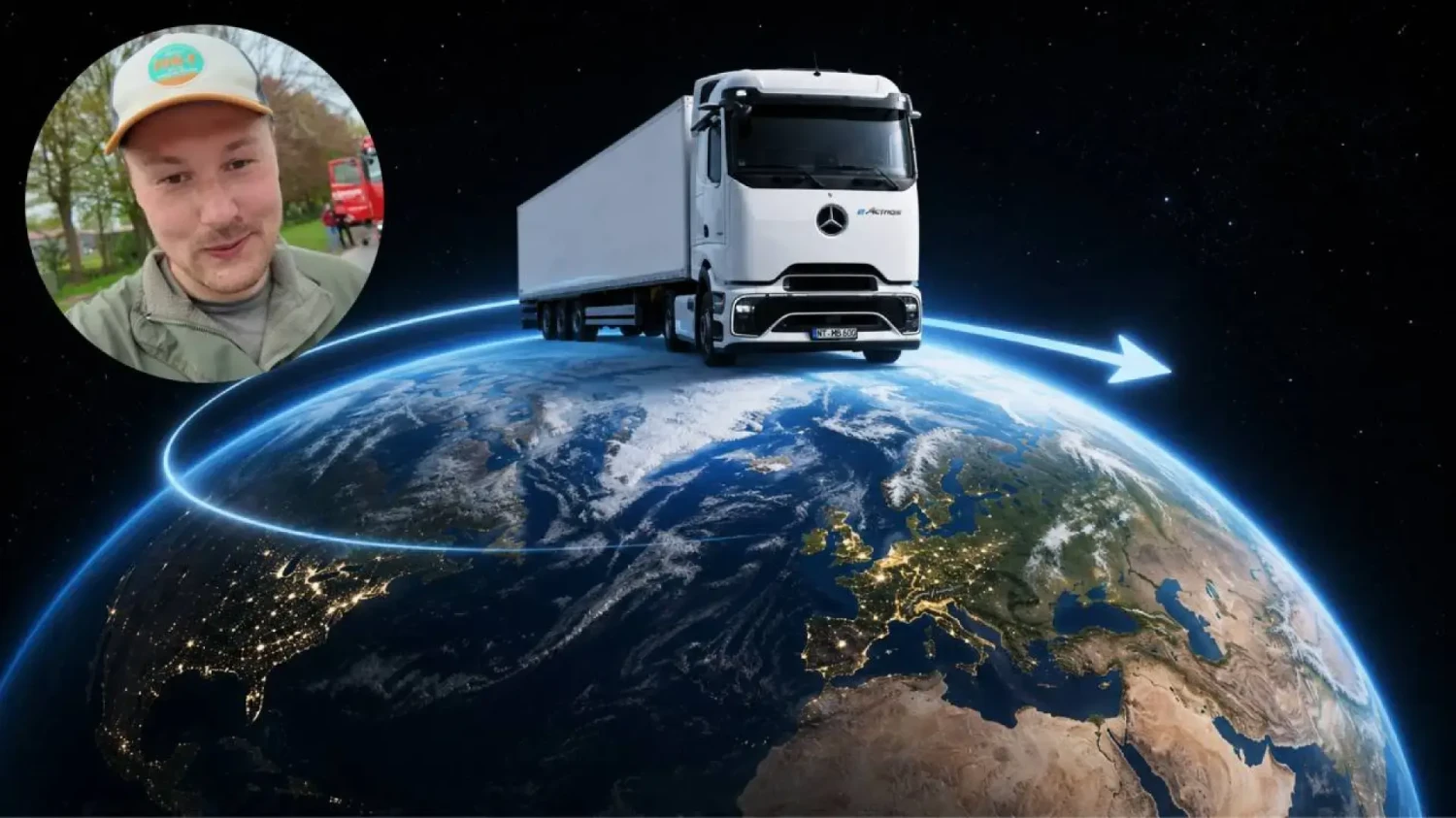 ¿Un camión eléctrico y una vuelta al mundo? Tobias Wagner, Elektrotrucker, se ha planteado el reto de conseguirlo