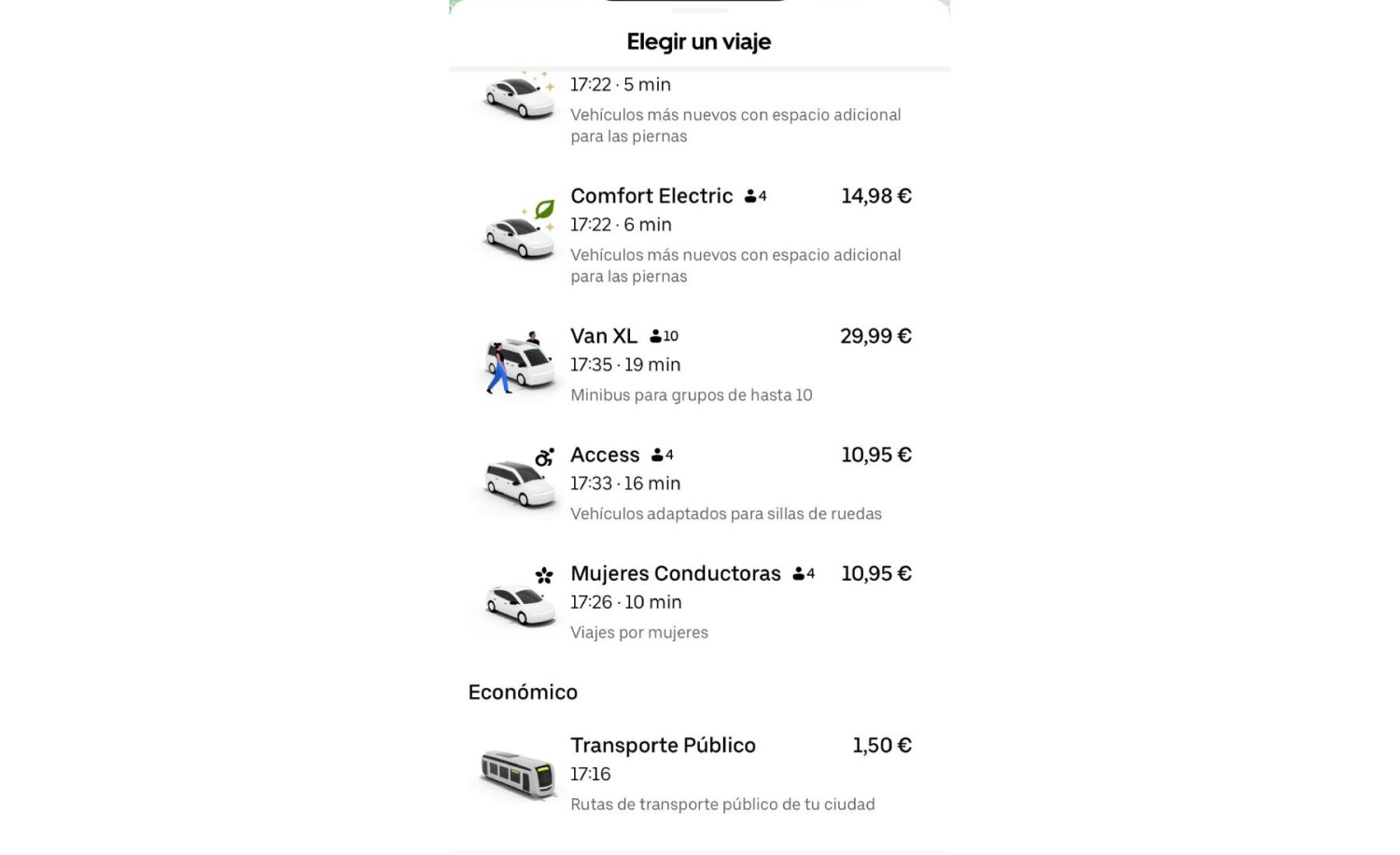 Uber introduce una novedad que va más allá del precio o la rapidez: puedes elegir esto y muy poca gente lo sabe
