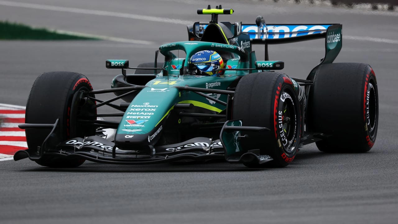 Aston Martin, El Aston Martin devuelve a Alonso a la realidad, pero la lluvia puede permitirle soñar de nuevo: «Me siento rápido, más conectado»