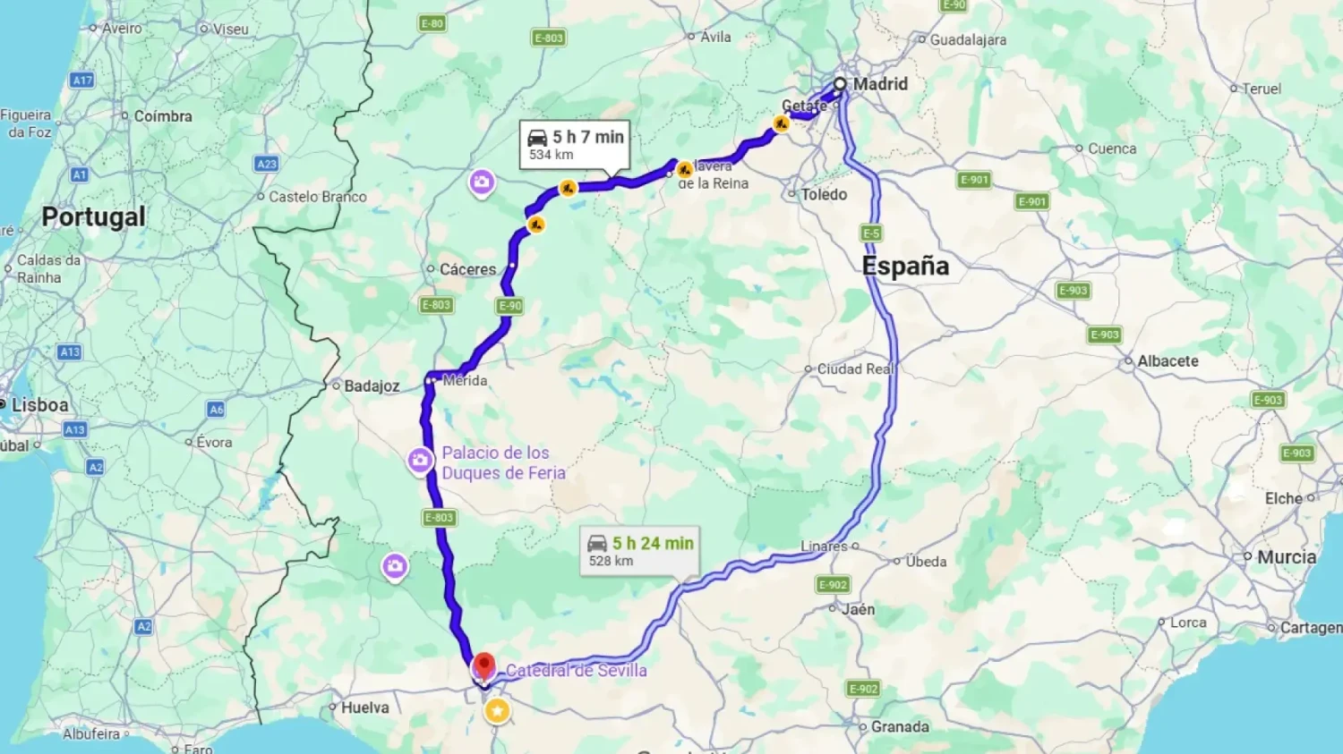 Viajar en tren o en coche en 2026: calculamos lo que se tarda hoy en ir a Zaragoza, Barcelona, Sevilla y Valencia desde Madrid