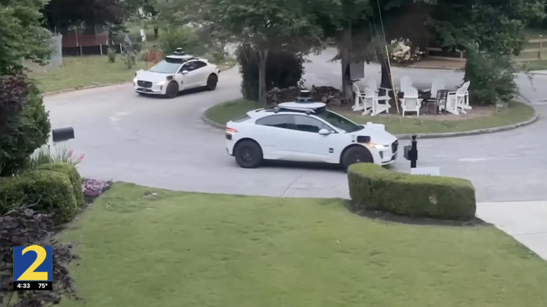 Endless stream of empty Waymos terrorizing suburban Atlanta neighborhood