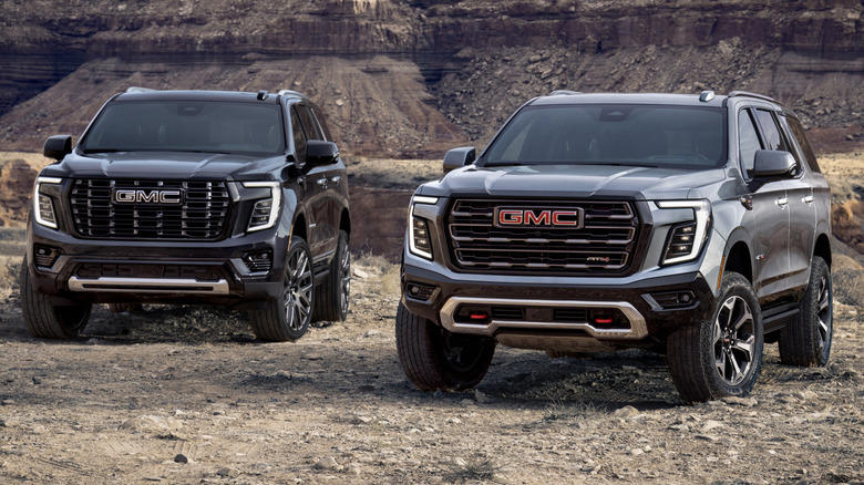 What are the differences between GMC's Denali and AT4 trims?