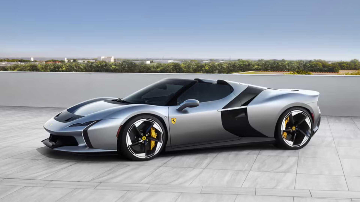 Ferrari's new hypercar ditches the hybrid for a retro V8