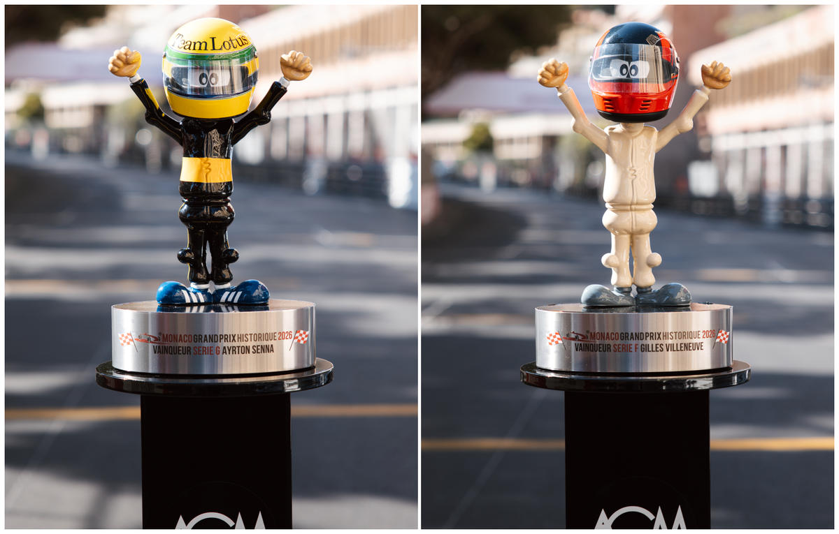Los curiosos trofeos del Gran Premio Histórico de Mónaco: un divertido homenaje a grandes pilotos