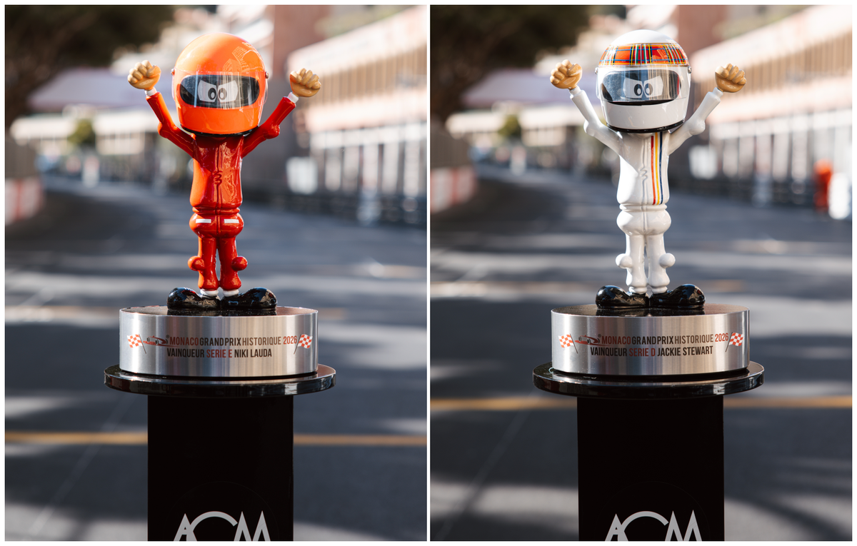 Los curiosos trofeos del Gran Premio Histórico de Mónaco: un divertido homenaje a grandes pilotos
